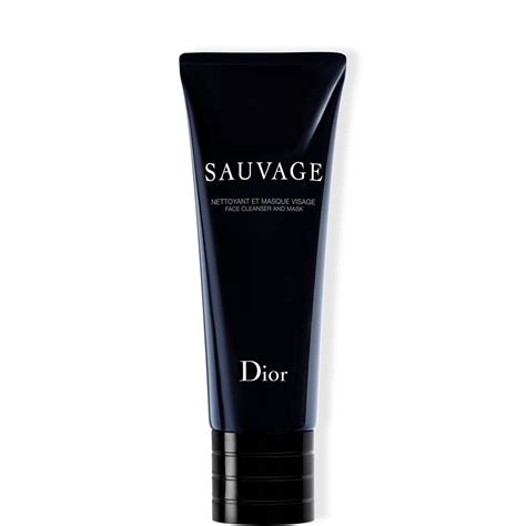 dior face.mask|sauvage face cleanser and mask.